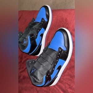 Size 10 MENS - Jordan 1 Mid Black Royal Blue